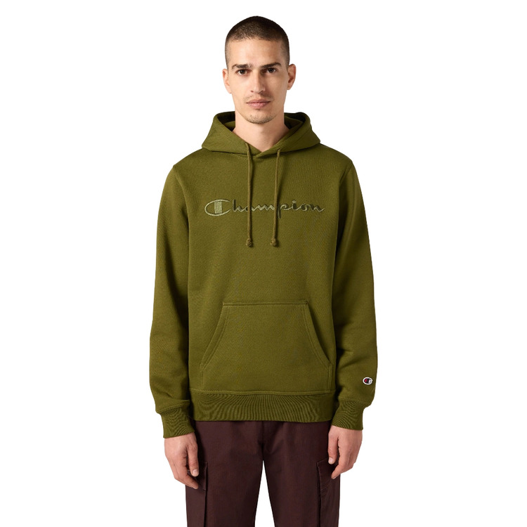 Champion Men’s Fleece Hoodie With Big Embroidered Logo Icons "Green"