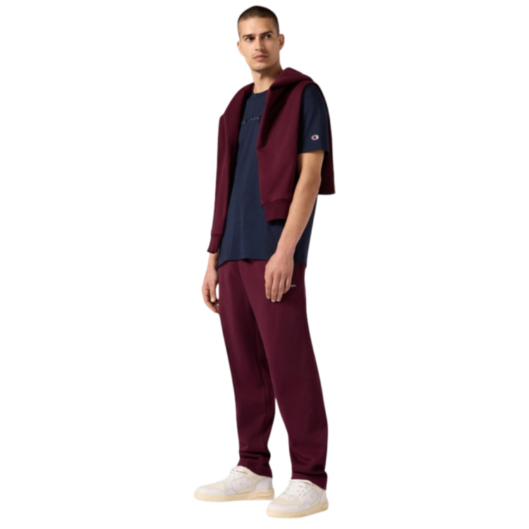 Champion MEN’S STRAIGHT HEM FLEECE PANTS ICONS "BURGUNDY"