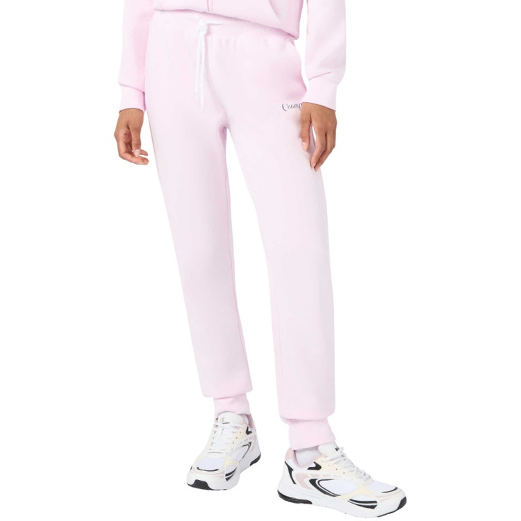Champion Women's Script Logo Rib Cuff Jogger Pants "Pink"