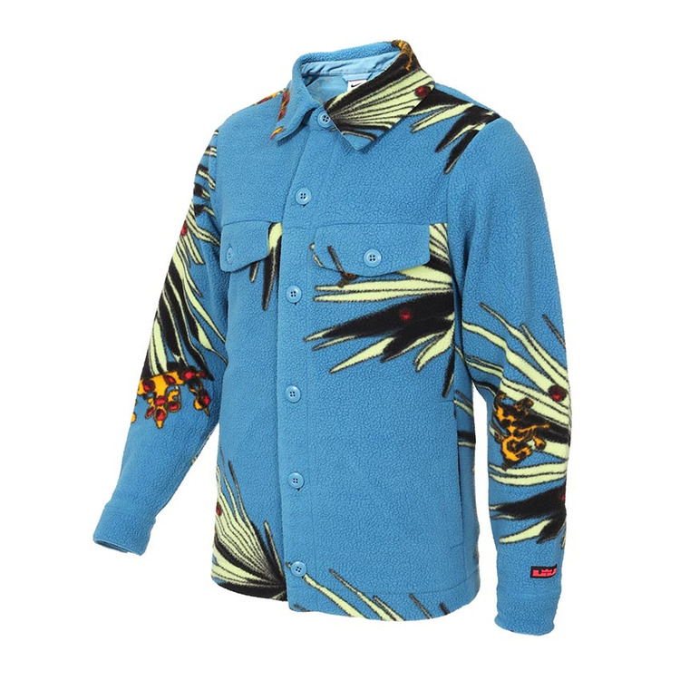 Nike Lebron Sherpa Button-Down Jacket "Dutch Blue"