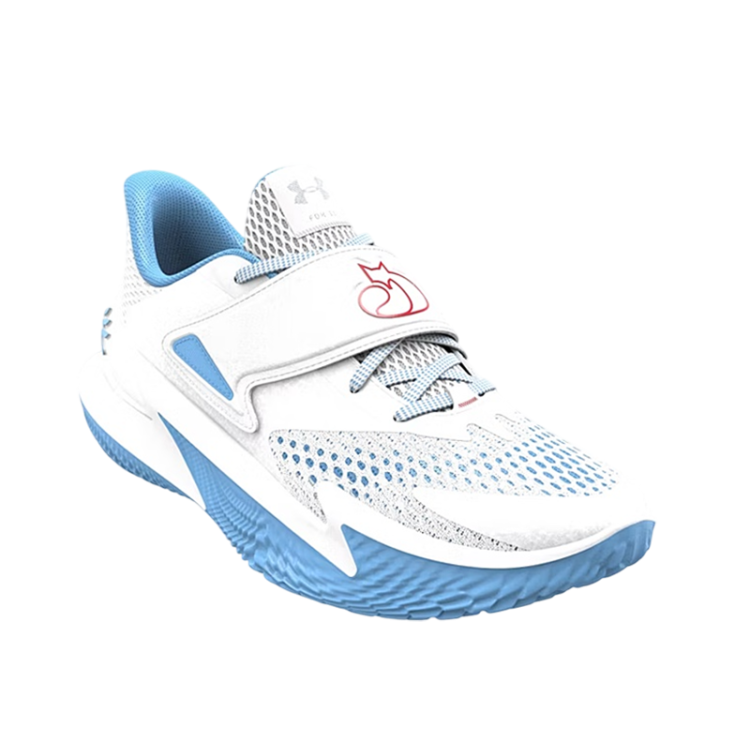 Curry De'Aaron Fox 2 Blue Flame "White/Blue"