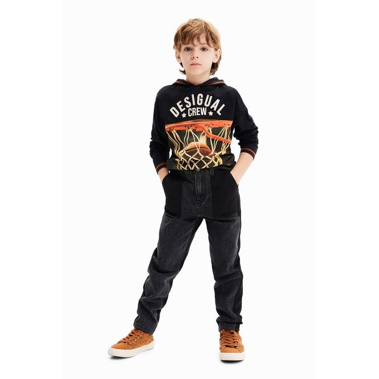 Ajouter au panier Desigual Basketball Hooded T-shirt "Black" Desigual Basketball Hooded T-shirt "Black"