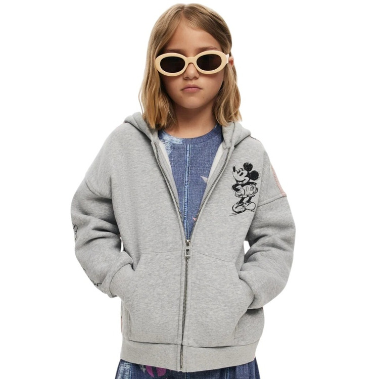 Desigual Hoodie Mickey Mouse "Gray"