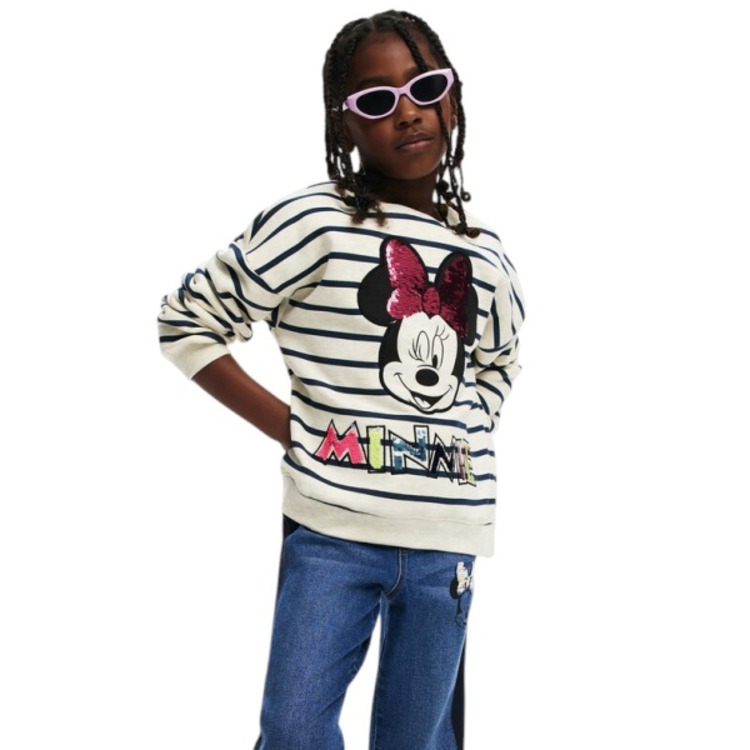 Desigual Minnie Mouse Sweatshirt "Gray"