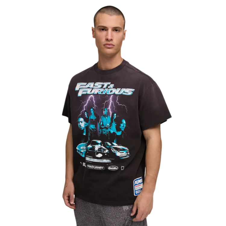Puma x FAST & FURIOUS Relaxed Basketball Tee "Black"