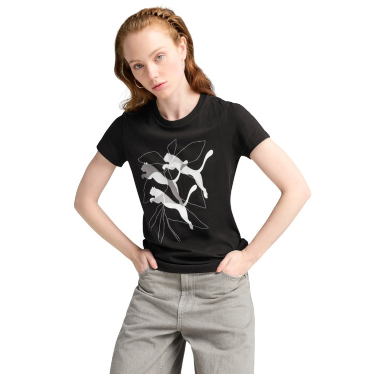 Puma GRAPHICS Branded Leaf Tee "Black"