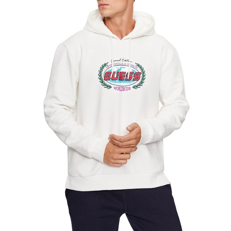 Guess Benji Hoodie Sweatshirt "White"