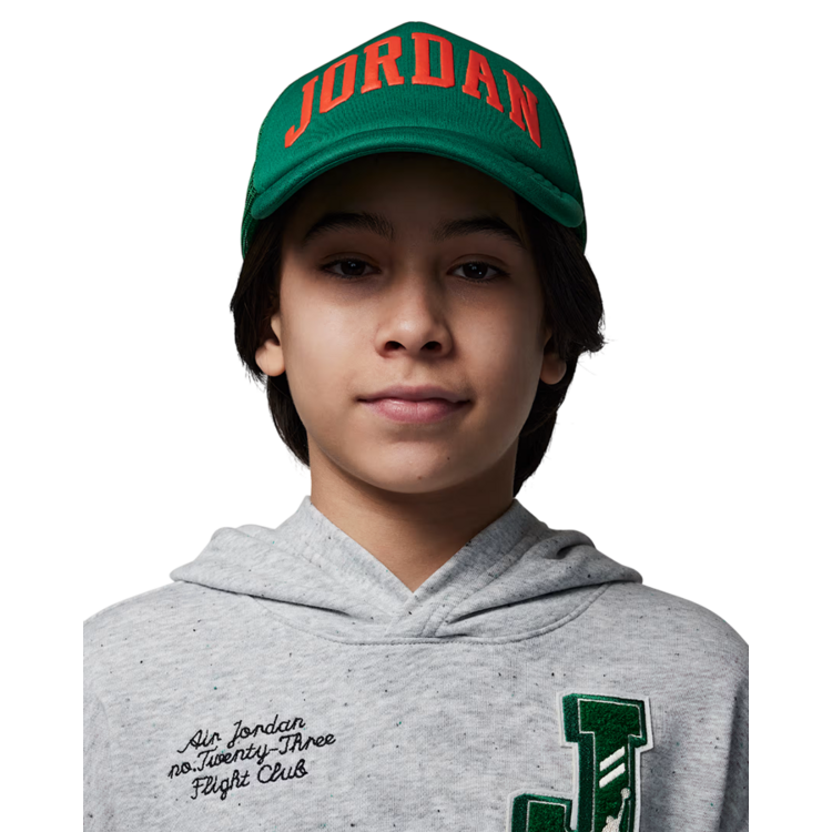 Jordan Big Kids JDB Jan Foam Trucker Hat "Pine Green"