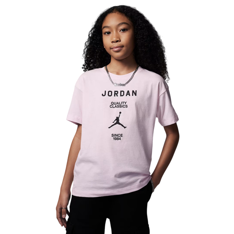 Jordan Girls JDB W J Girlfriend Graphic Tee "Artic Pink"