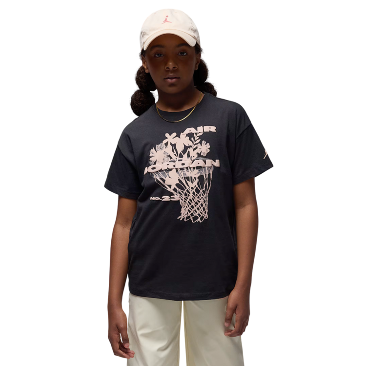 Jordan Girls JBD 23 Flowers SS Tee "Black"