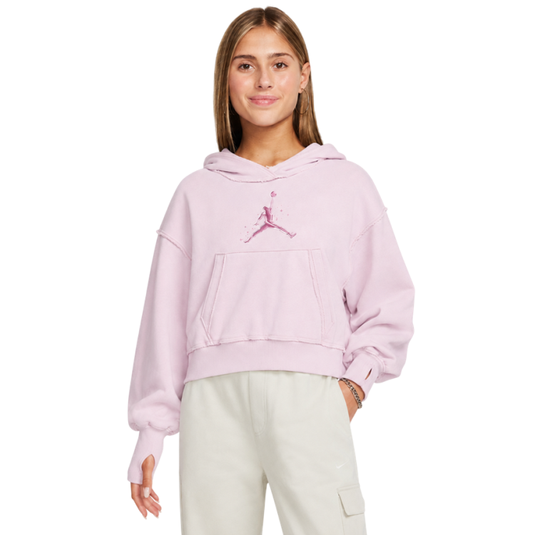 Jordan Girls JDG Rebel Rose Pullover Hoodie "Pink Foam"