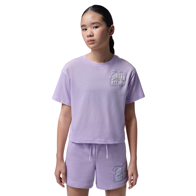 Jordan Girls JDG Secret Garden Collegiate Tee "Violet Mist"