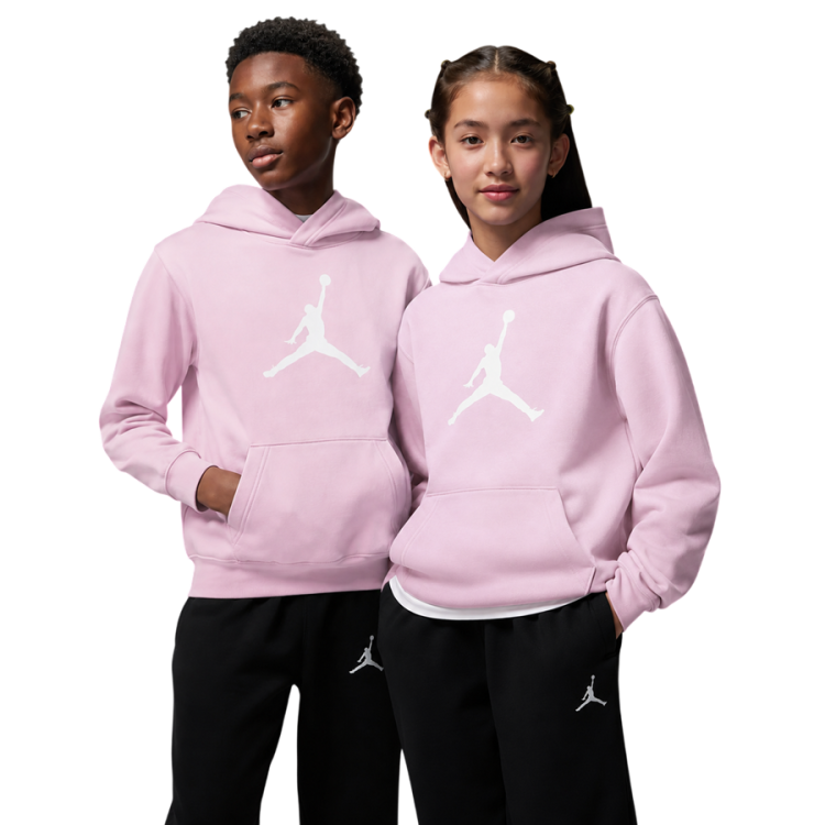 Jordan Girls Jumbo Jumpman Fleece Hoodie "Pink Foam"