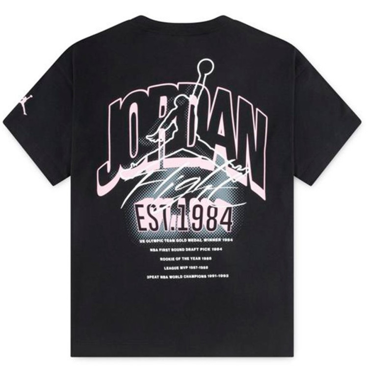 Jordan Girls MJ Back Stretch SS Tee "Black"
