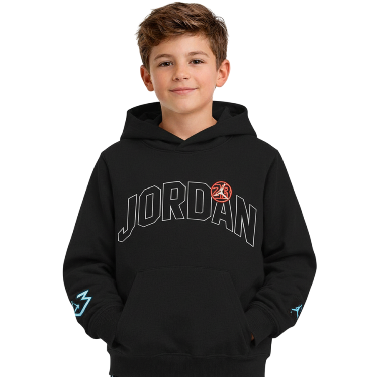 Jordan Kids Dynasty Fleece Terry Hoodie "Black"
