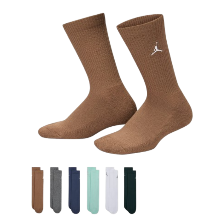 Ajouter au panier Jordan Kids JDB Everyday Essentials Crew 6 PPack Socks "Oxidized Green" Jordan Kids JDB Everyday Essentials Crew 6 PPack Socks "Oxidized Green"