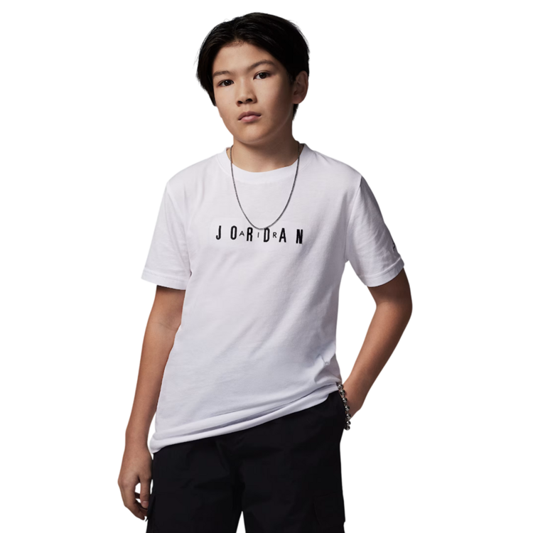 Jordan Kids JDB MJ Wordmark Embroidered Tee "White"