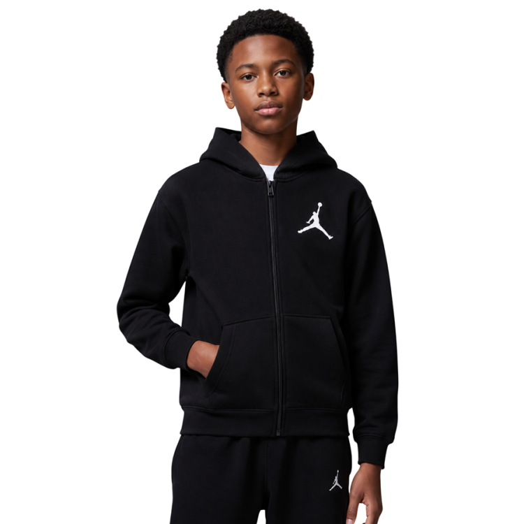 Jordan Kids Jumpman Essential Fleece Full-Zip Hoodie "Black"
