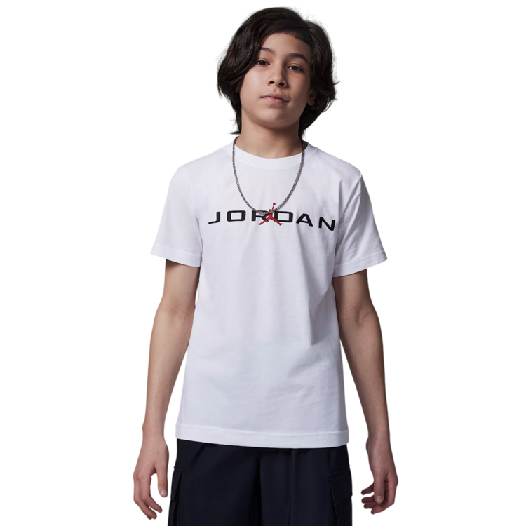 Jordan Kids MJ Air Strech SS Crew Tee "White"
