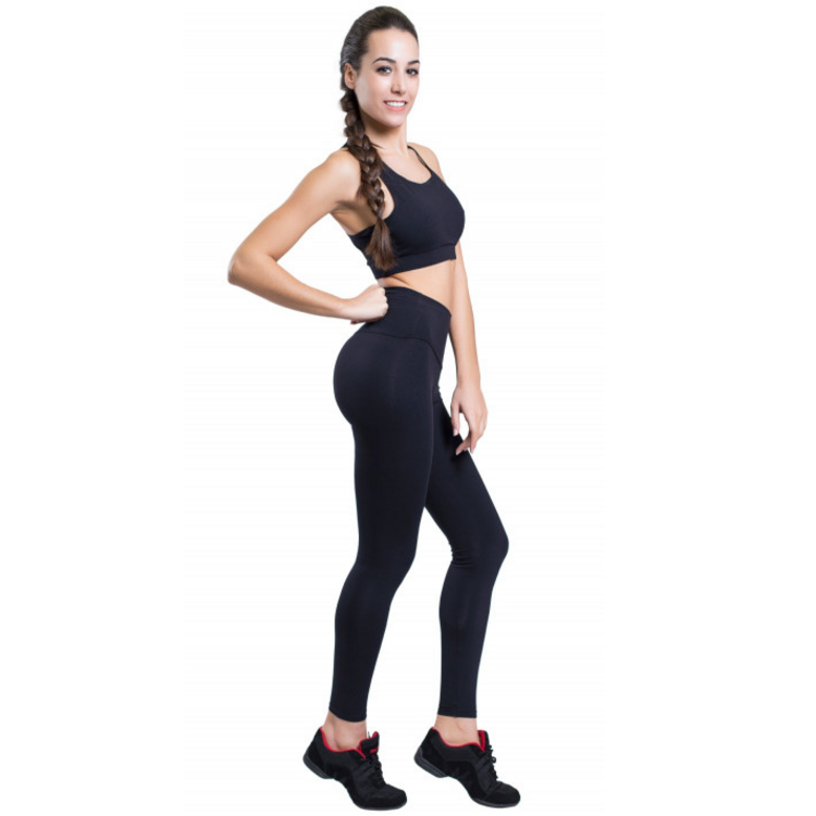 Mallas Vientre Plano Apple Skin "Black"