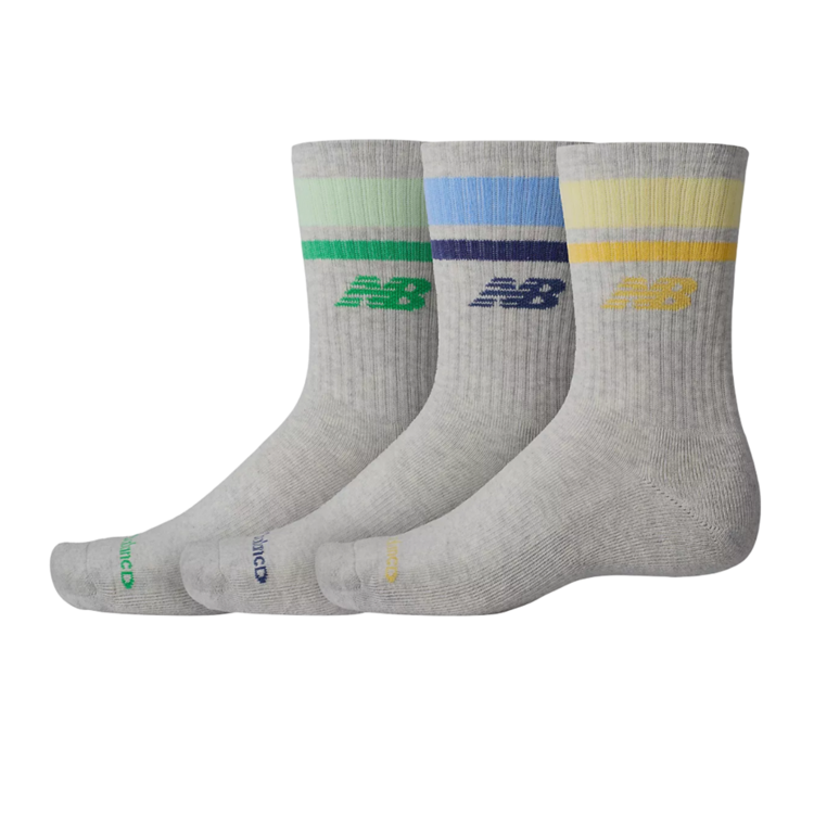 Ajouter au panier New Balance Everyday Stripe Midcalf Logo Crew 3 Pack "Grey" New Balance Everyday Stripe Midcalf Logo Crew 3 Pack "Grey"
