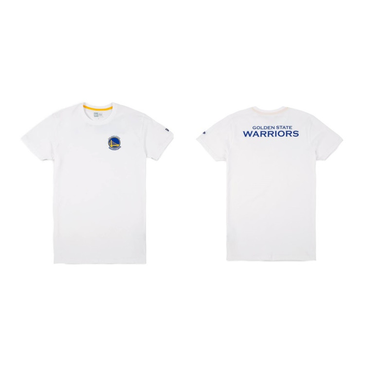 New Era Golden State Warriors WHI Tip Off Chest N Back Tee