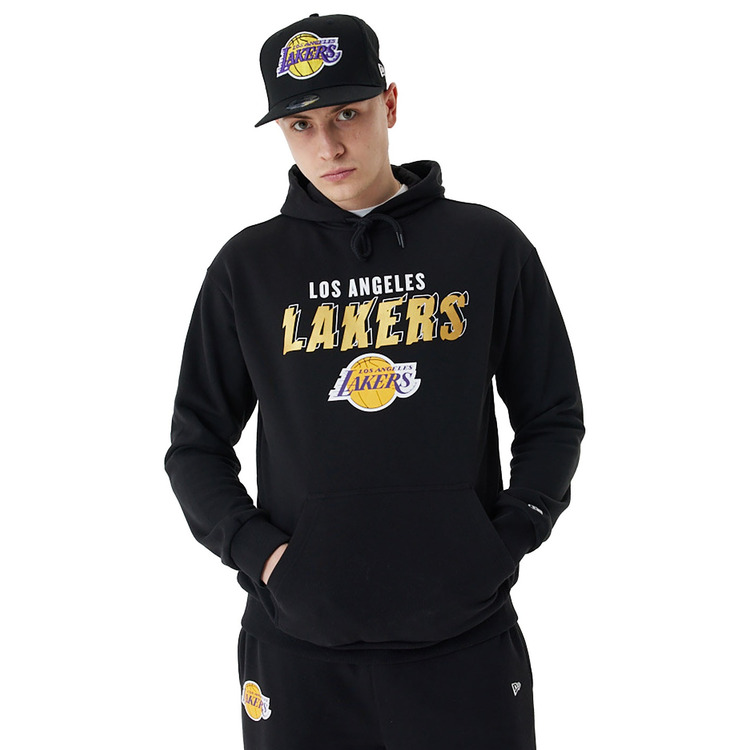 New Era L.A Lakers Team Script Oversized Hoodie