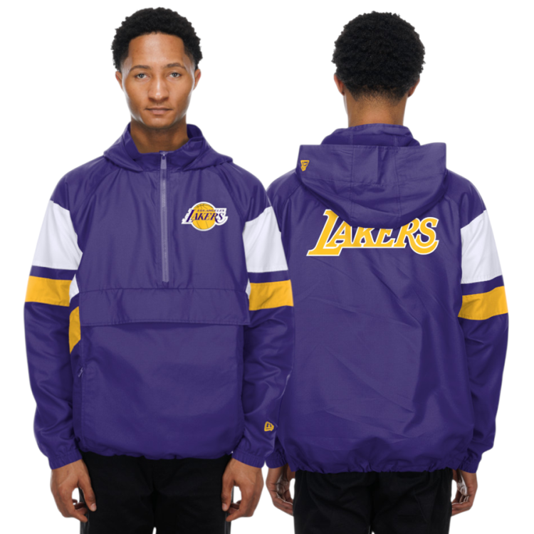 New Era LA Lakers H1 Quarter-ZIP 2984 Anorak Windbreaker