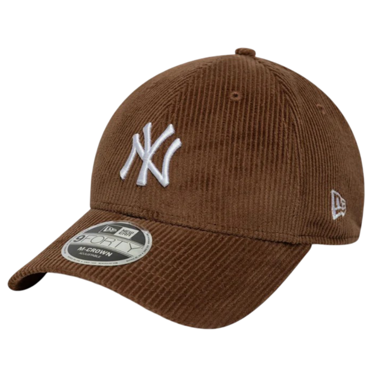 New Era MLB NY Yankees Cord 9FORTY M-Crown Adjustable Cap "Brown"