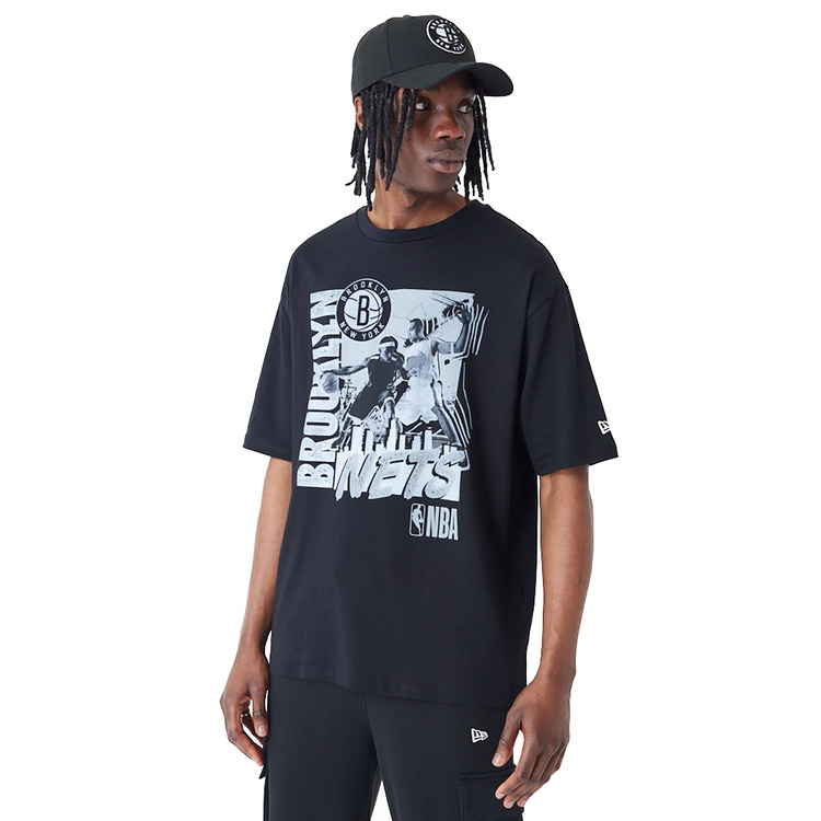 New Era NBA Brooklyn Nets Player Graphic  Oversized T-Shirt