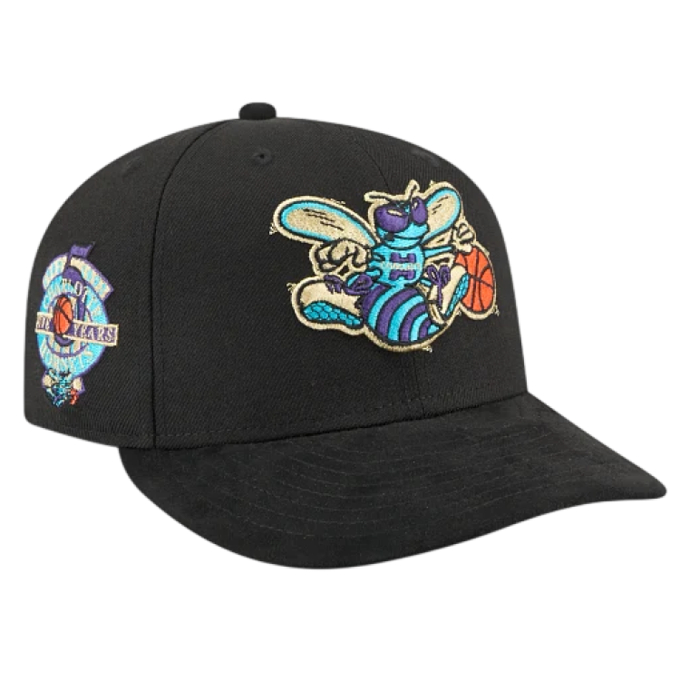 New Era NBA Charlotte Hornets Golden Wool Pre-Curved 9FIFTY Snapback
