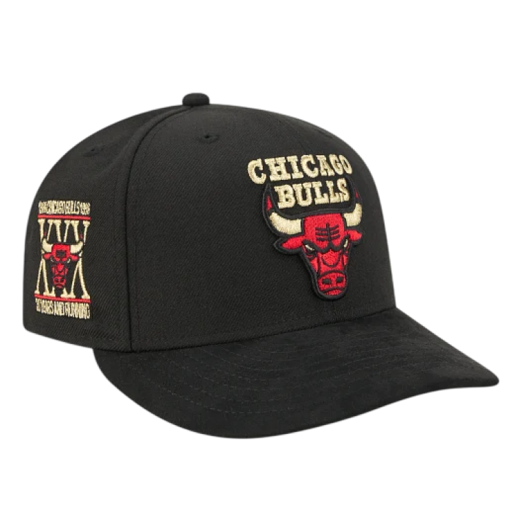 New Era NBA Chicago Bulls Golden Wool Pre-Curved 9FIFTY Snapback