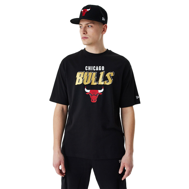 New Era NBA Chicago Bulls Team Script Oversized T-Shirt