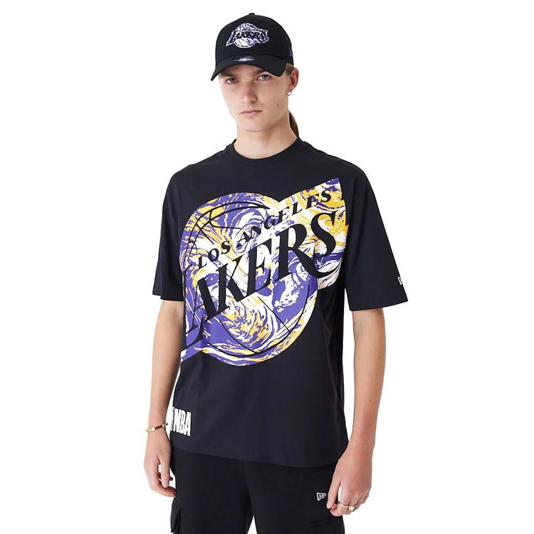 New Era NBA L.A Lakers All Over Print In.fill Oversized T-Shirt
