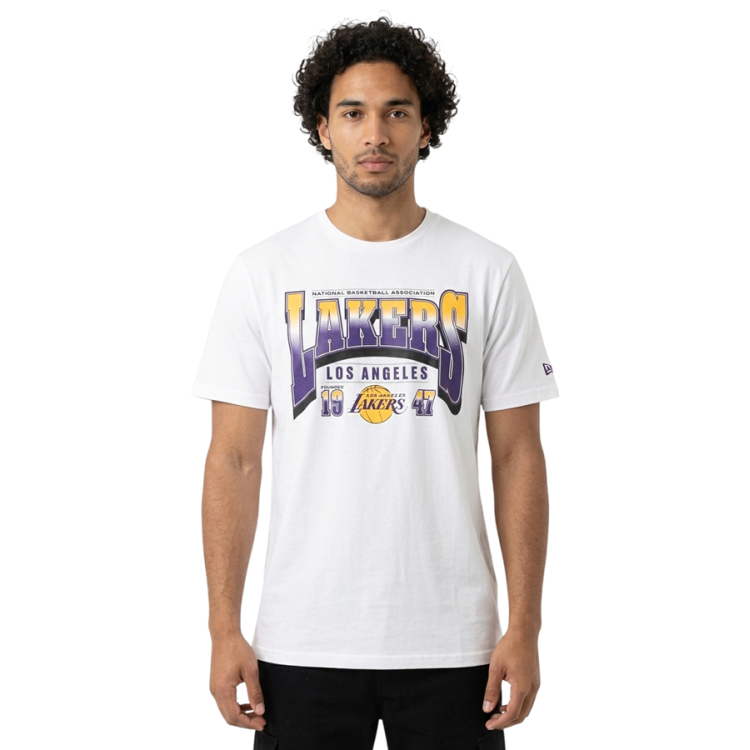 New Era NBA L.A Lakers Archive Graphic Regular Tee "White"