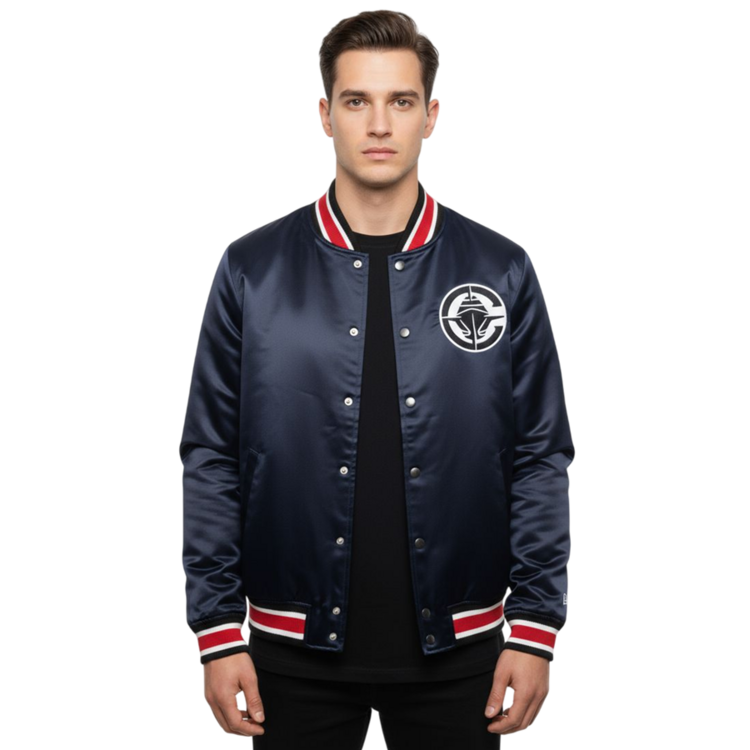 New Era NBA L.A. Clippers Embroidered Logo Bomber Jacket "Navy"