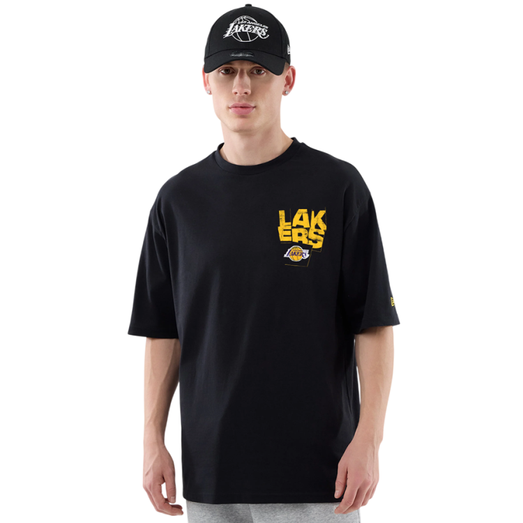 New Era NBA LA Lakers Player Graphic Oversized T-Shirt "Black"
