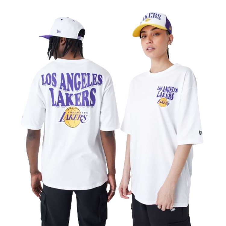 Ajouter au panier New Era NBA LA Lakers Script White Oversized T-Shirt New Era NBA LA Lakers Script White Oversized T-Shirt