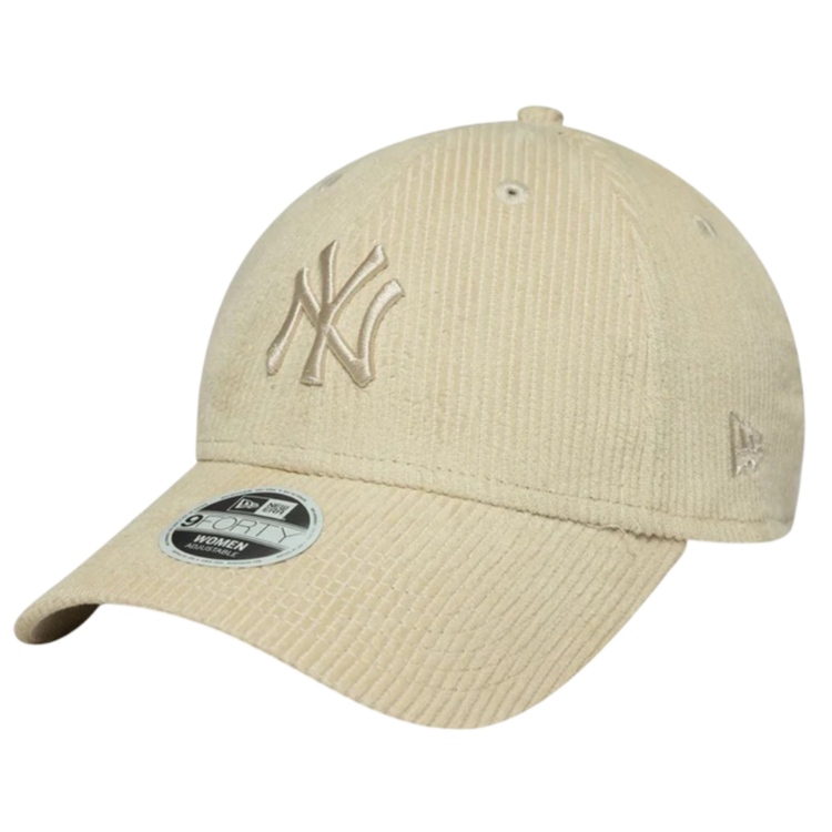 New Era Wmns MLB NY Yankees Cord 9FORTY Adjustable Cap "Cream"
