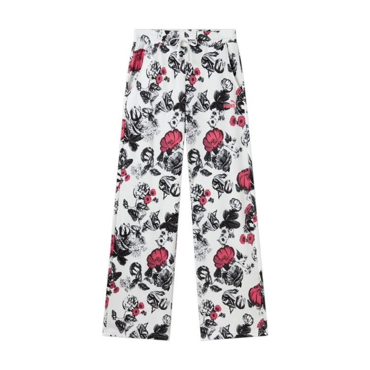 Puma ESS+ Floreal Wide Leg Pant "White"