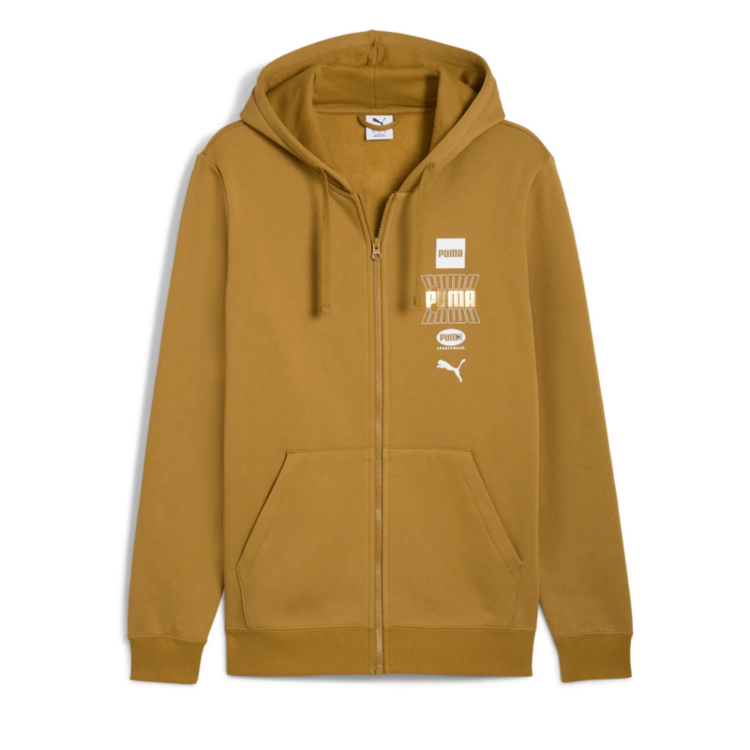 Puma ESS LOGO LAB Holiday FZ Hoodie FL "Honey Butter"