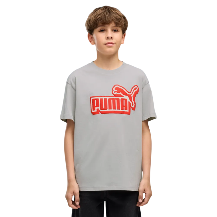 Camiseta Puma ESS LOGO LAB Relaxed Front Graphic B "Gray Echo"