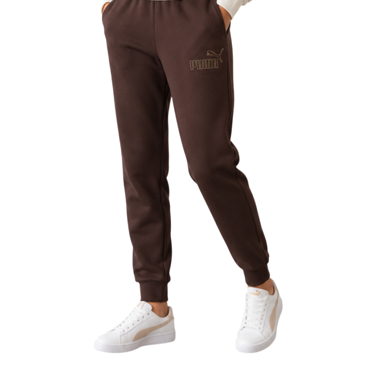 Puma ESS+ RHINESTONE FZ HOODIE FL​ "Chocolate Fondue"