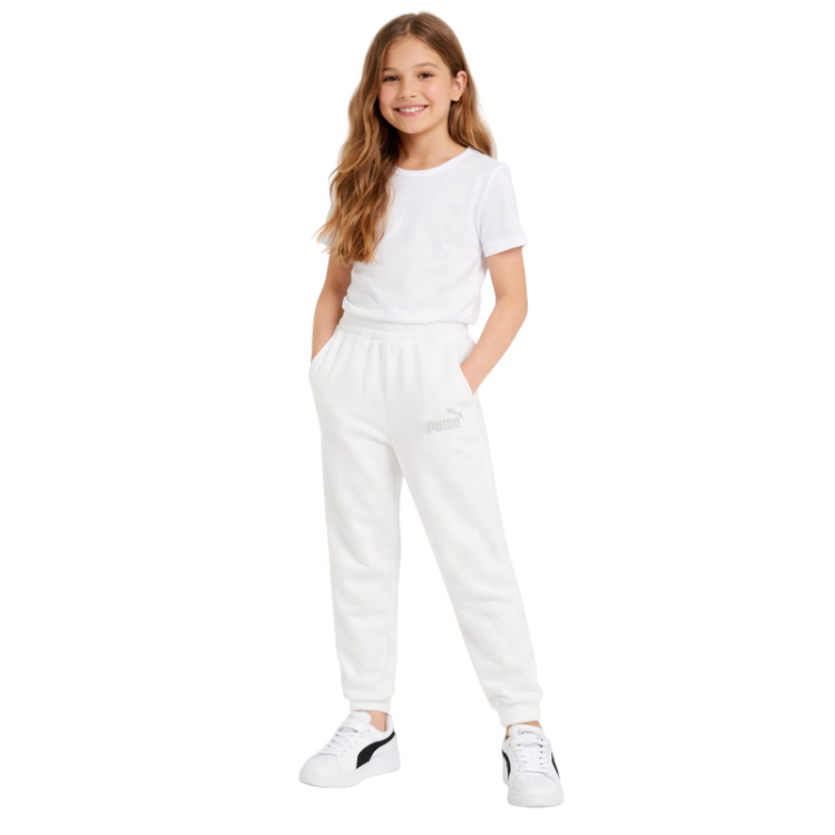 Puma ESS Rhinestone Pants TR G "White"