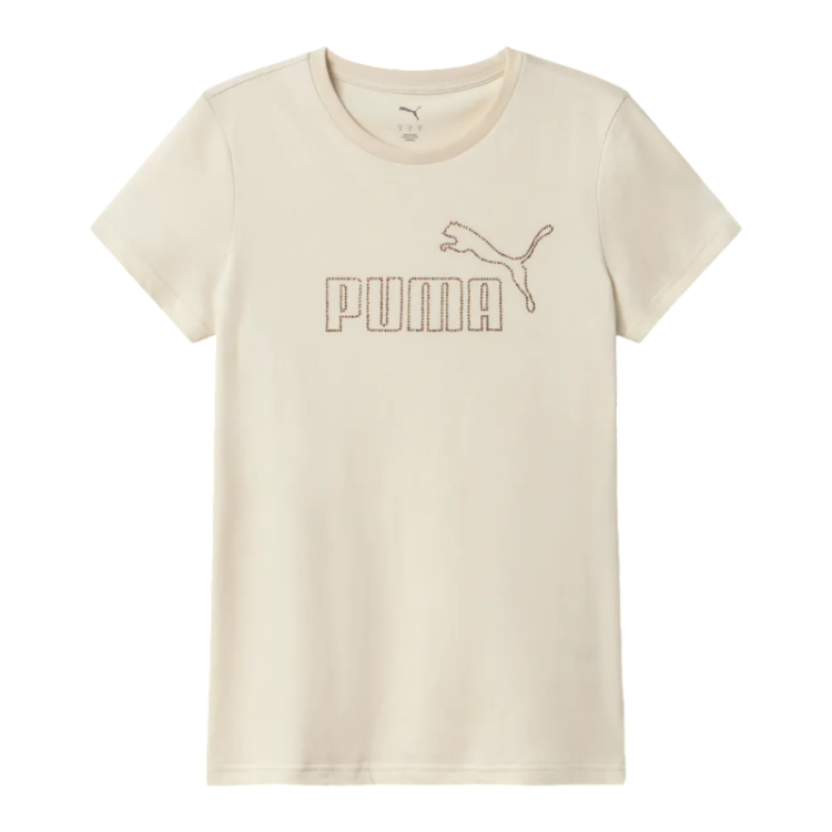 Puma ESS+ RHINESTONE TEE​ "Alpine Snow"
