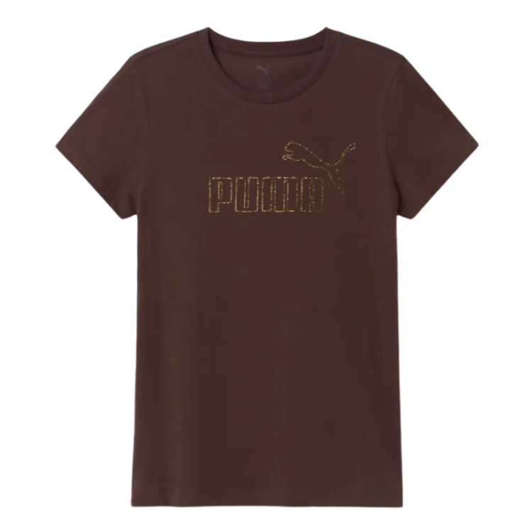 Puma ESS+ RHINESTONE TEE​ "Chocolate Fondue"