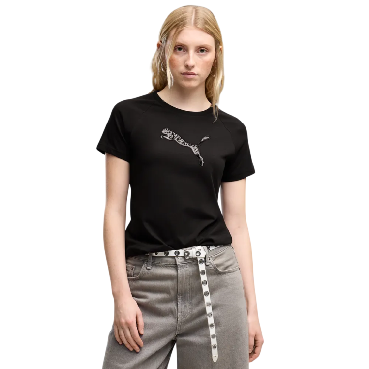 Puma ESS SEQUINS Tee "Black"
