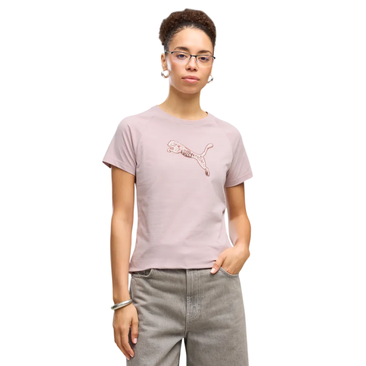 Puma ESS SEQUINS Tee "Misty Pink"