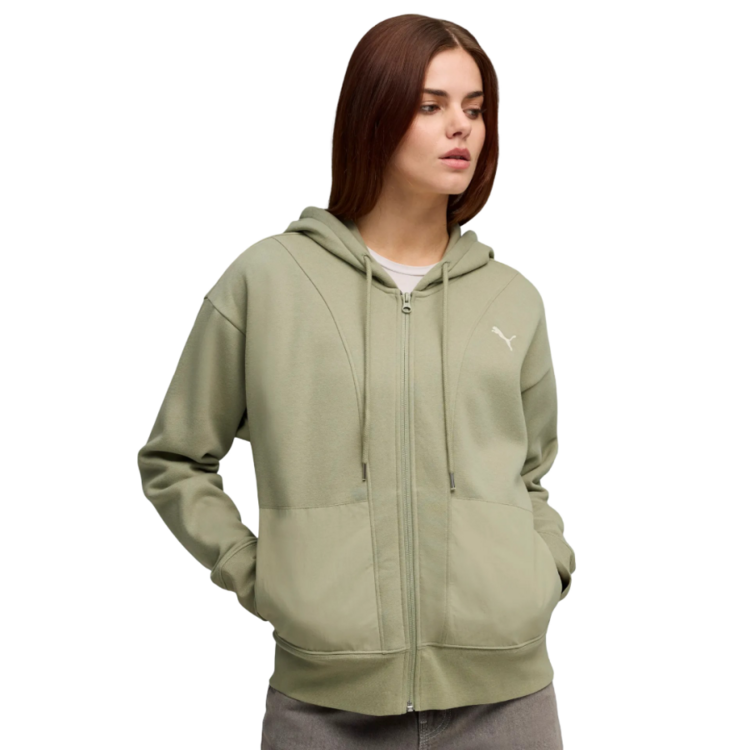 Puma HER Relaxed Full-Zip Hoodie FL "Lux Army"