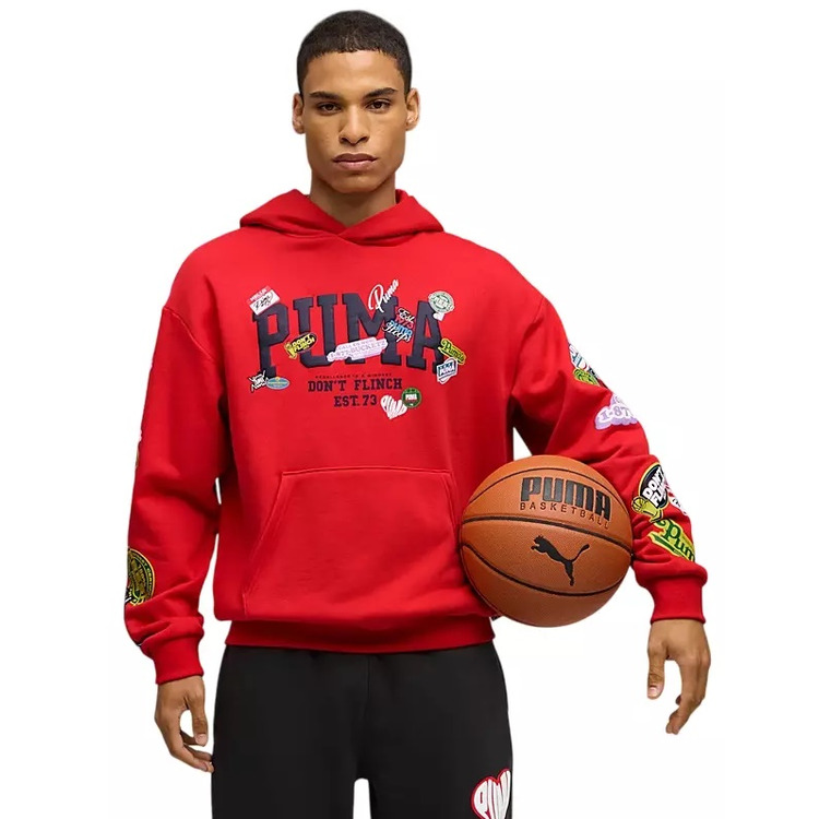 Puma HooperHotline Pullover Hoodie "For All Time Red"